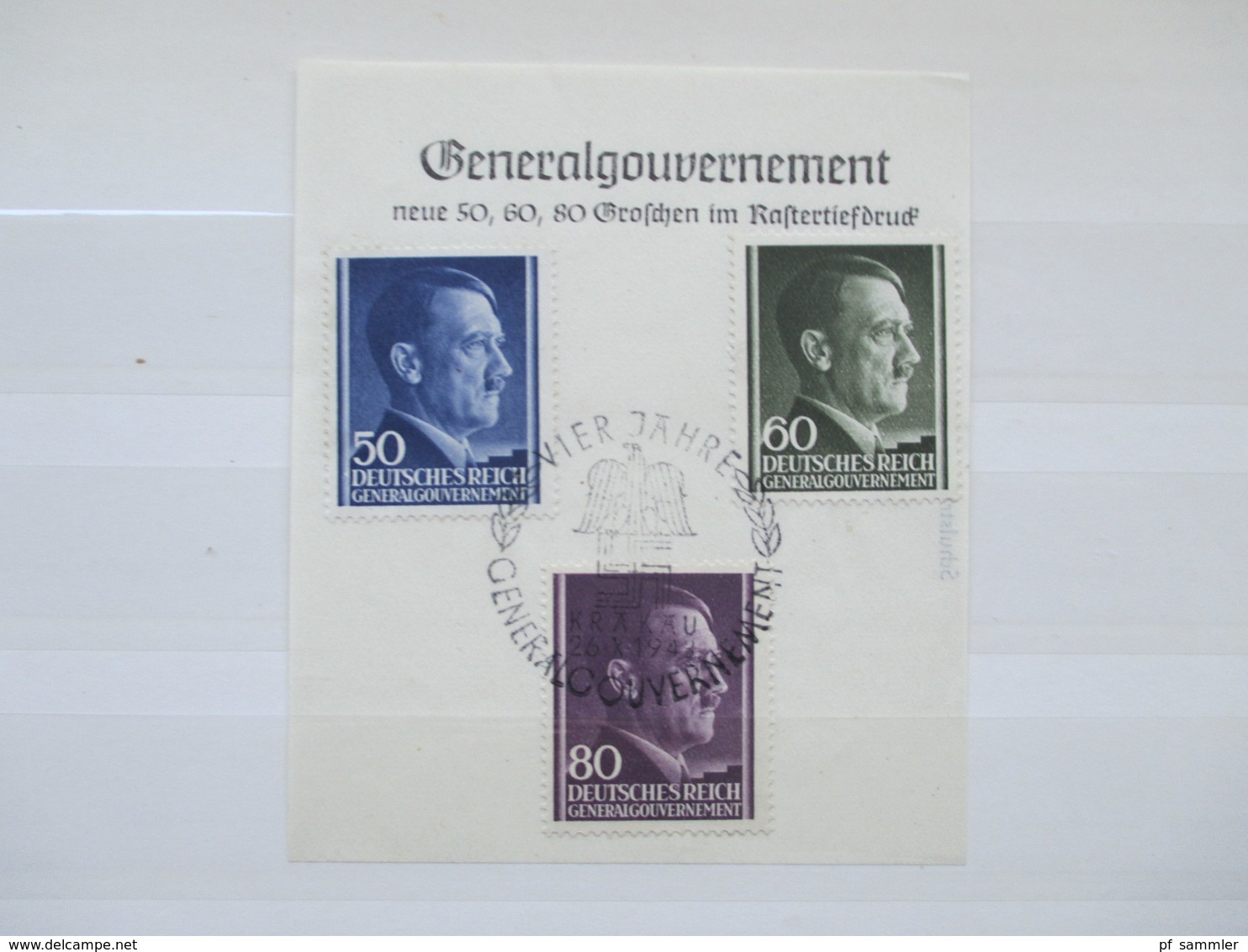 Generalgouvernement / Böhmen u. Mähren / Ostland Sammlung mit Briefstücken / Sätzen mit Sonderstempel!