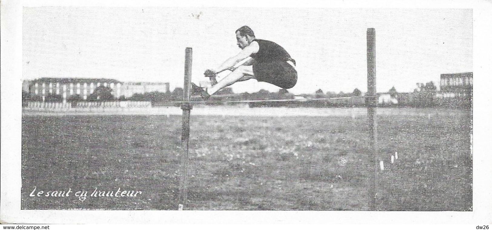 Série Sur Les Sports: Athlétisme, Le Saut En Hauteur - Mini Carte Non Circulée - Athlétisme