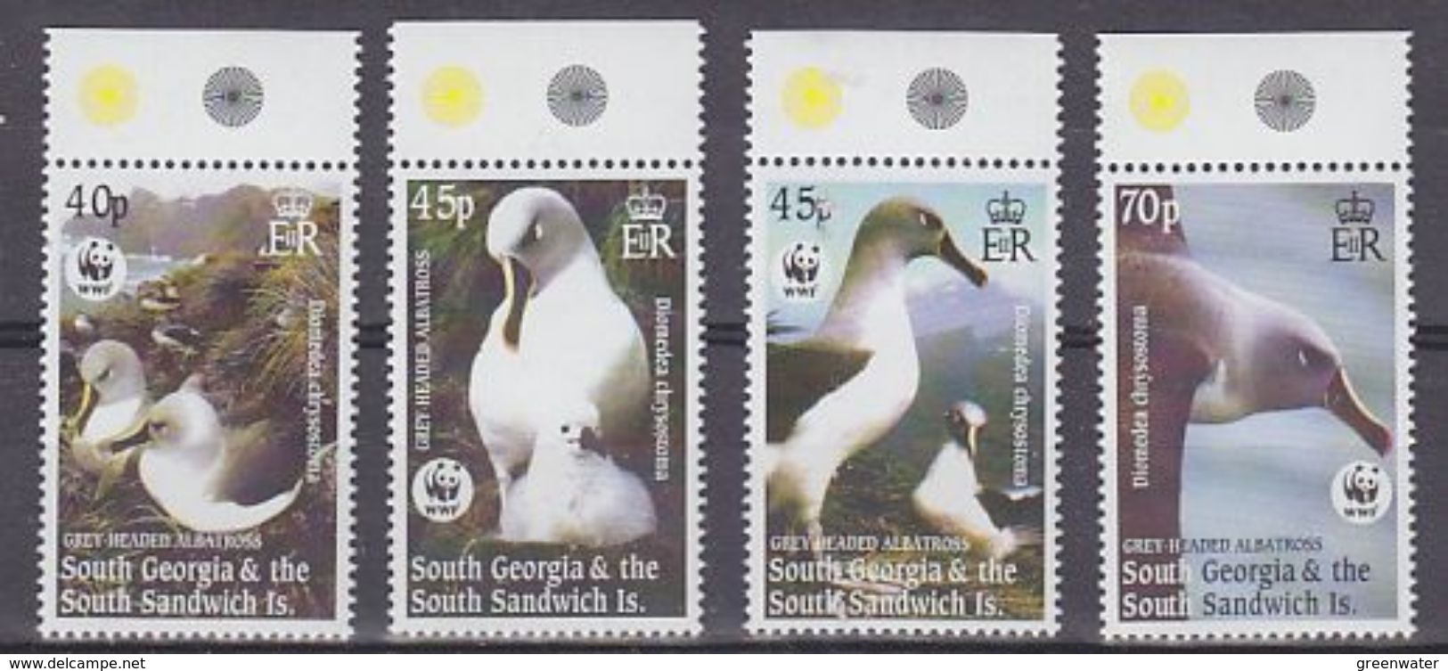 South Georgia 2003 WWF/Grey Headed Albatross 4v (+margin) ** Mnh (37782) - Zuid-Georgia