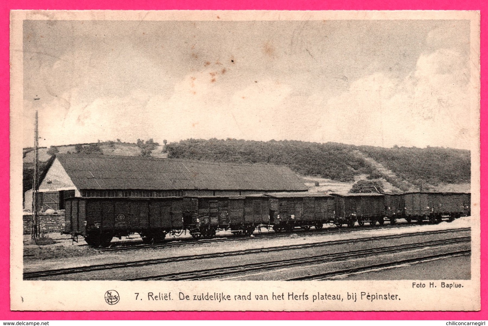 Reliëf De Zuidelijke Rand Van Het Herfs Plateau Bij Pépinster - Wagons - THILL - NELS - Foto H. BAPLUE - Pepinster