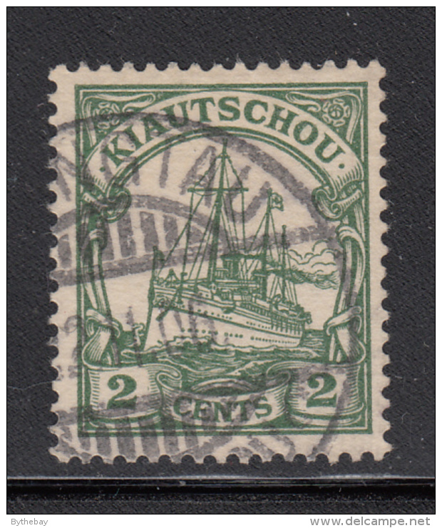 Kiauchau 1905 Used Scott #24 2c Kaiser's Yacht 'Hohenzollern' Variety: White Dots LR '2' - Kiautchou