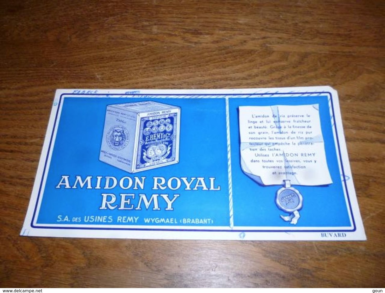 Buvard Amidon Royal Remy Wygmael Wijgmaal - Textile & Vestimentaire