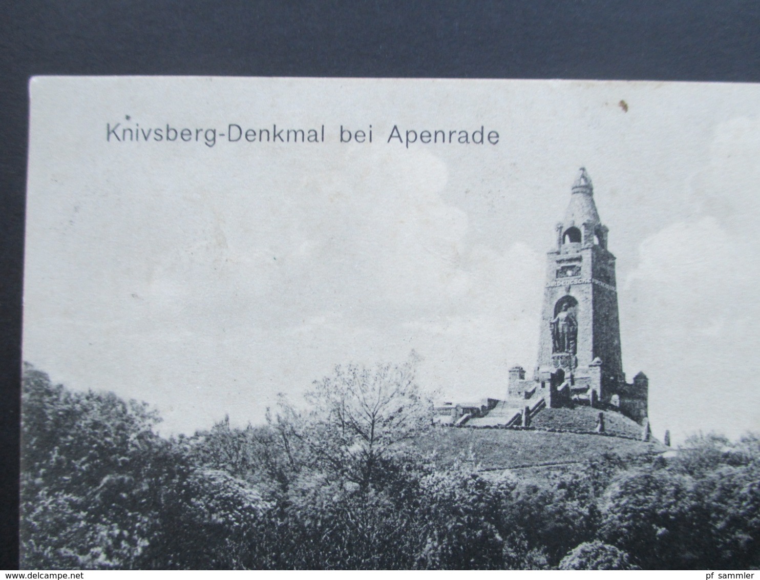 DR Nordschleswig AK Knivsberg Denkmal Bei Apenrade Stempel K1 Loitkirkeby Nach Orbyhage - Denmark
