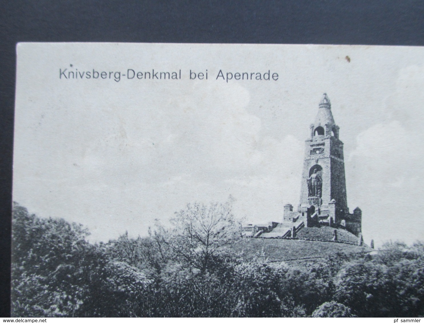 DR Nordschleswig AK Knivsberg Denkmal Bei Apenrade Stempel K1 Loitkirkeby Nach Orbyhage - Dänemark