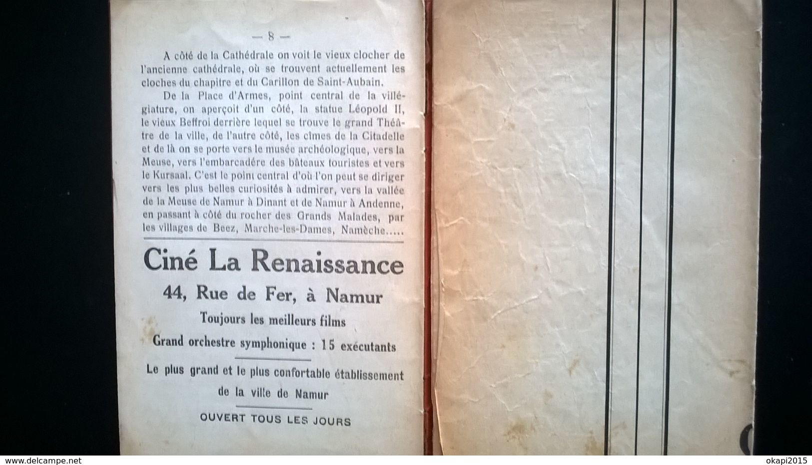 PLAN DE VILLE DE NAMUR ET DES ENVIRONS  BELGIQUE VIEUX PAPIERS CARTES - Autres Plans