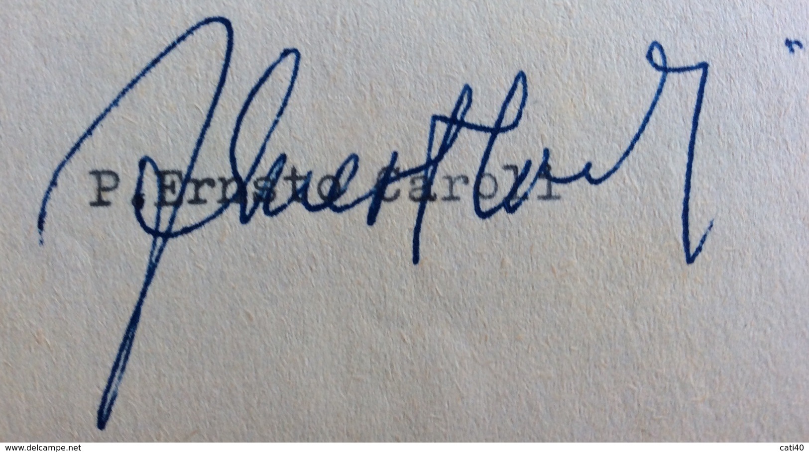 AUTOGRAFO DI ERNESTO CAROLI FONDATORE DELL'ANTONIANO DI BOLOGNA BUSTA E LETTERA INTESTATE IN DATA 19/12/1955 - Altri & Non Classificati