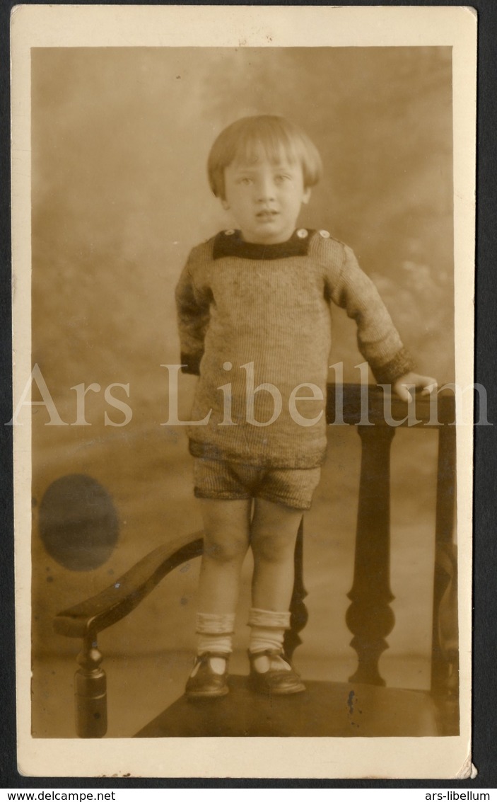 Photo Postcard / Foto / Photograph / Boy / Garçon / Photographer Jerome / England / 1928 - Photographie