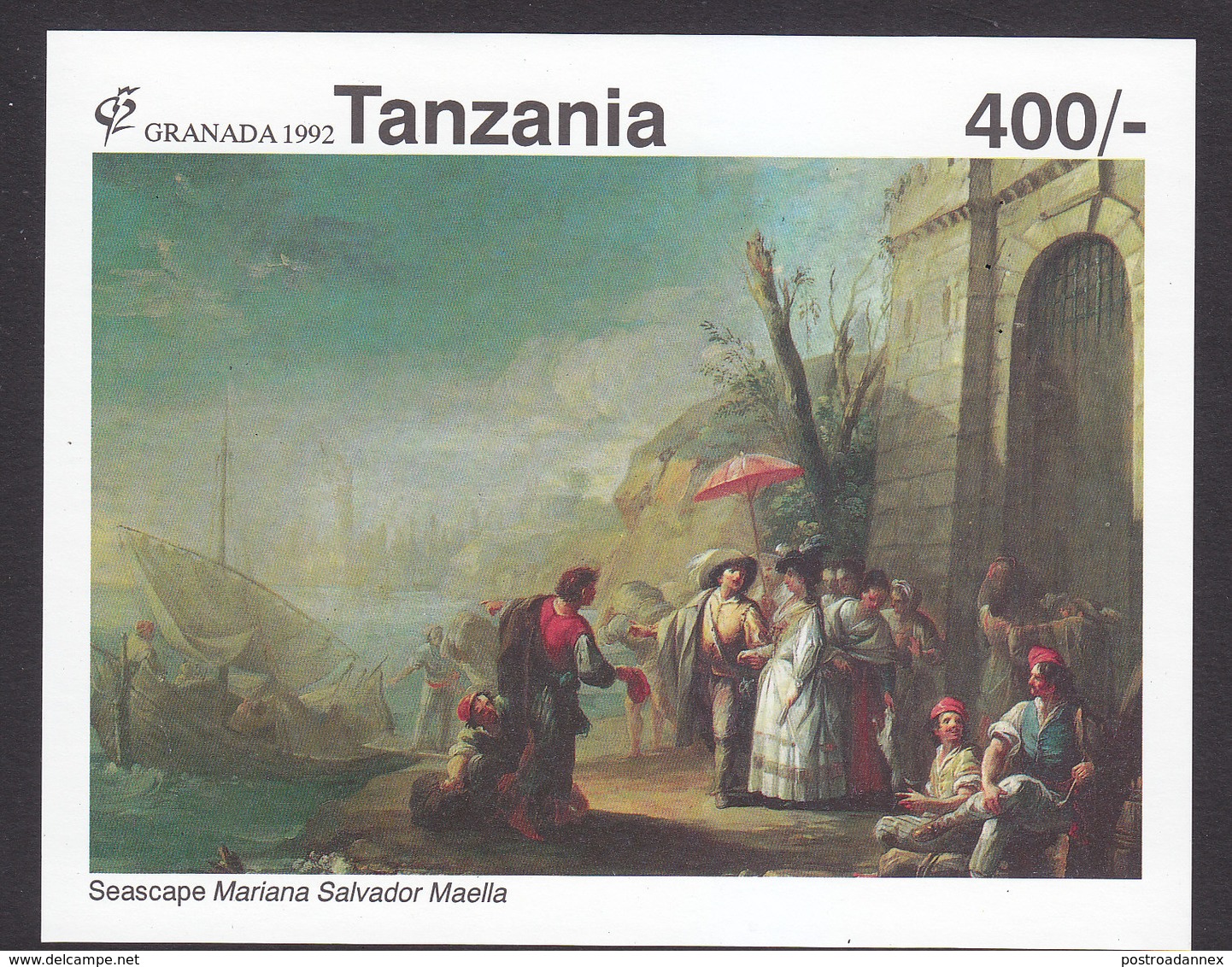 Tanzania, Scott #866, Mint Never Hinged, Art, Issued 1992 - Tanzania (1964-...)