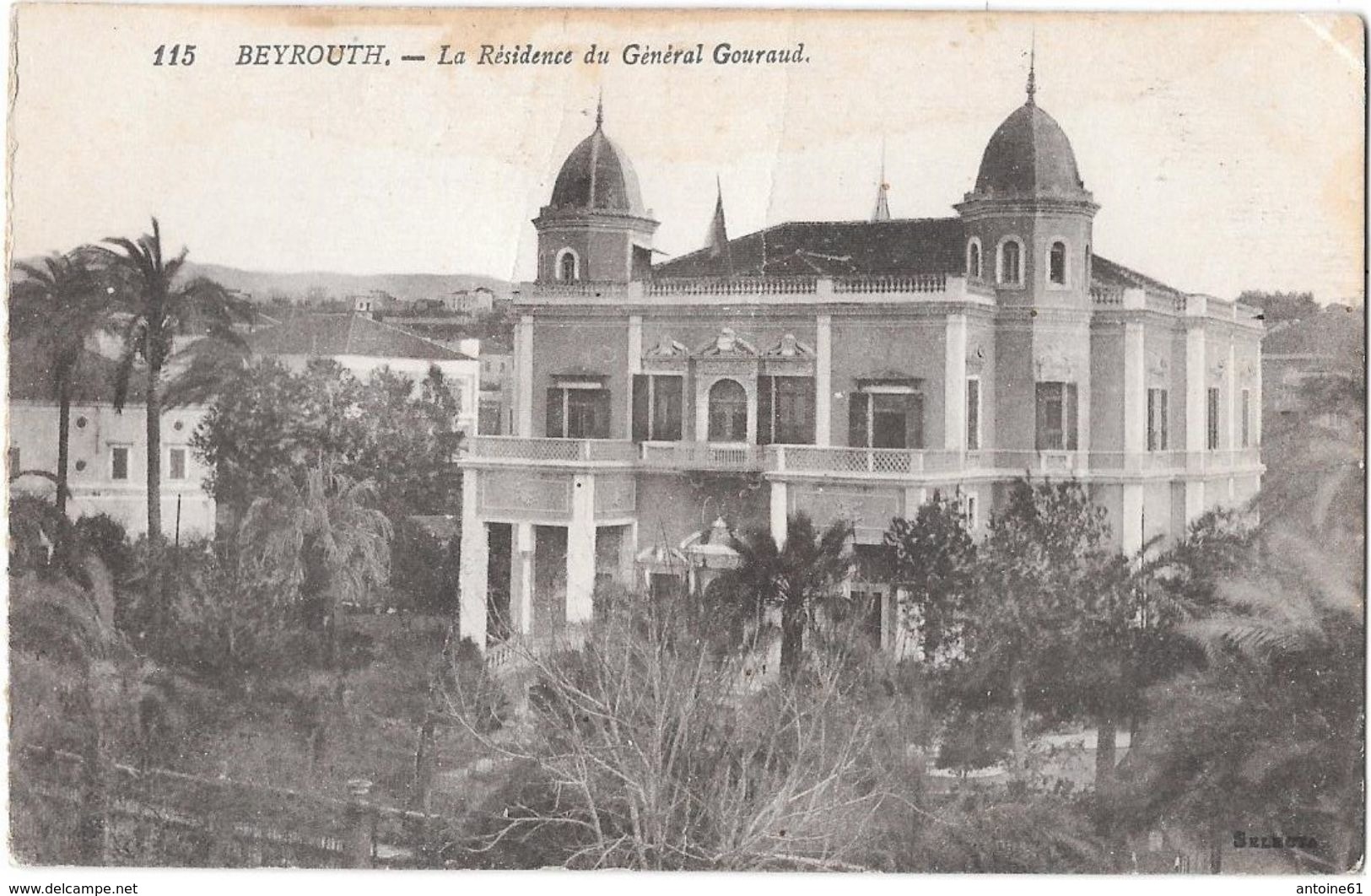 BEYROUTH --La Résidence Du Général Gouraud - Líbano