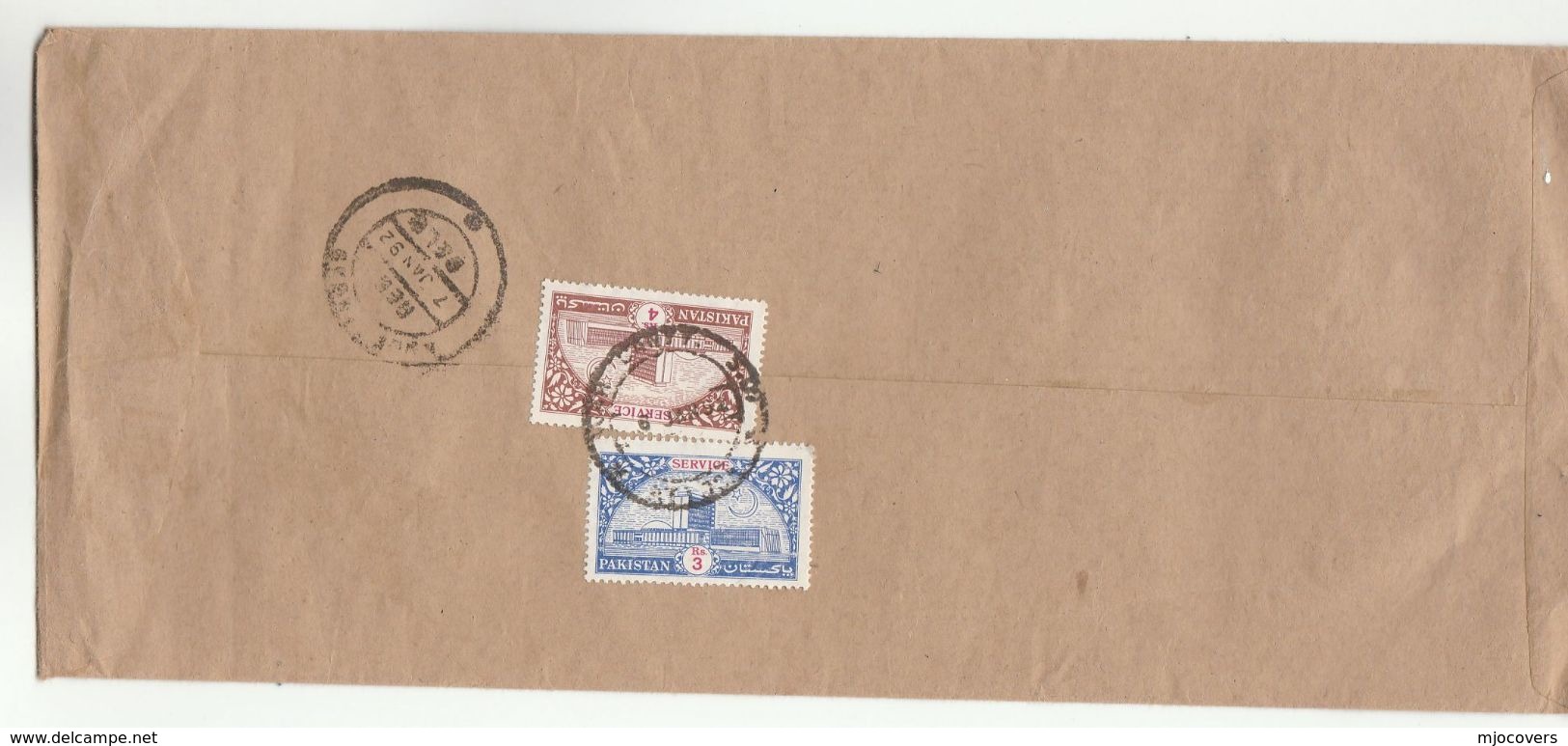 1992 Registered Wah Cantt PAKISTAN COVER Stamps - Pakistan