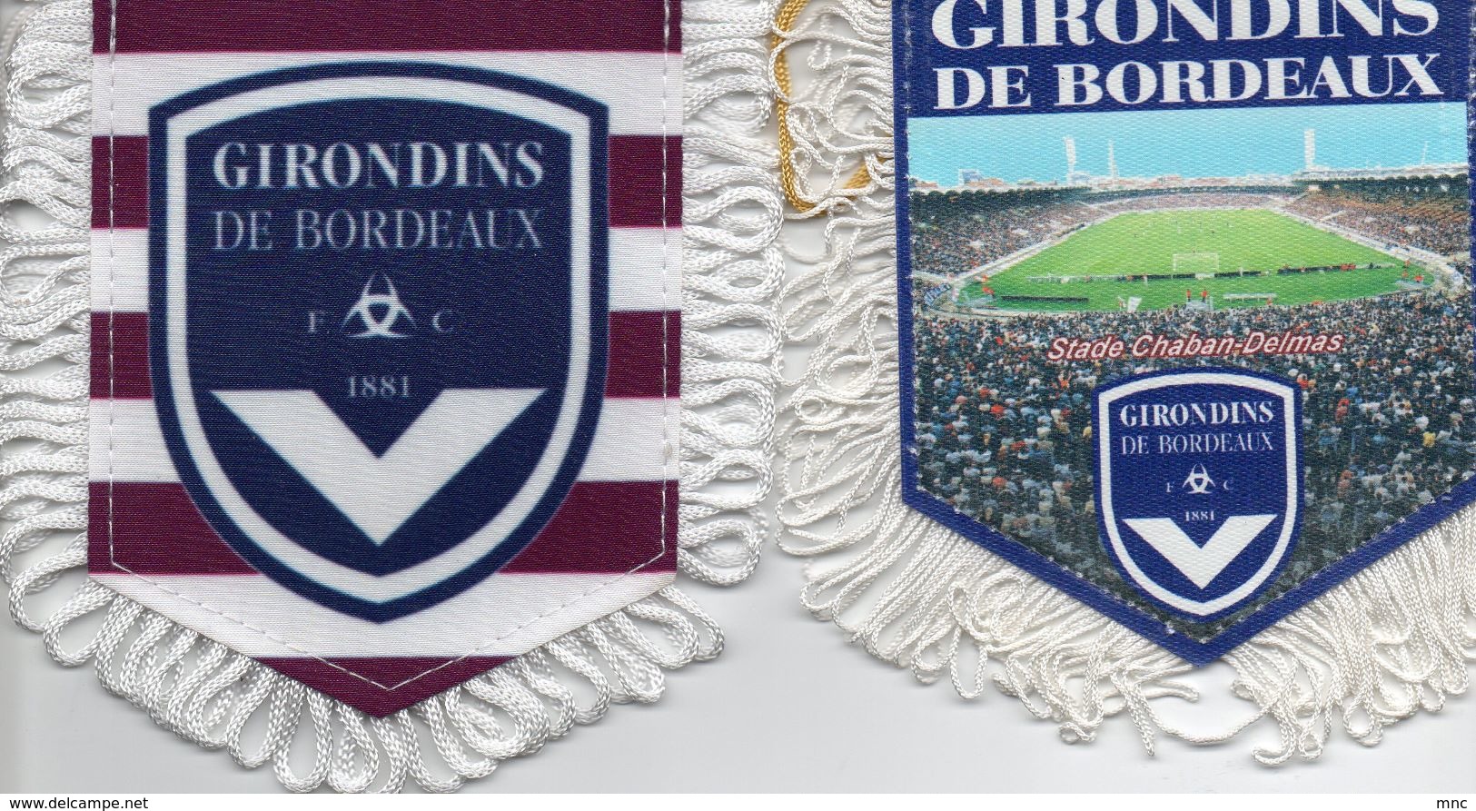 Lot de 18 fanions des GIRONDINS de BORDEAUX