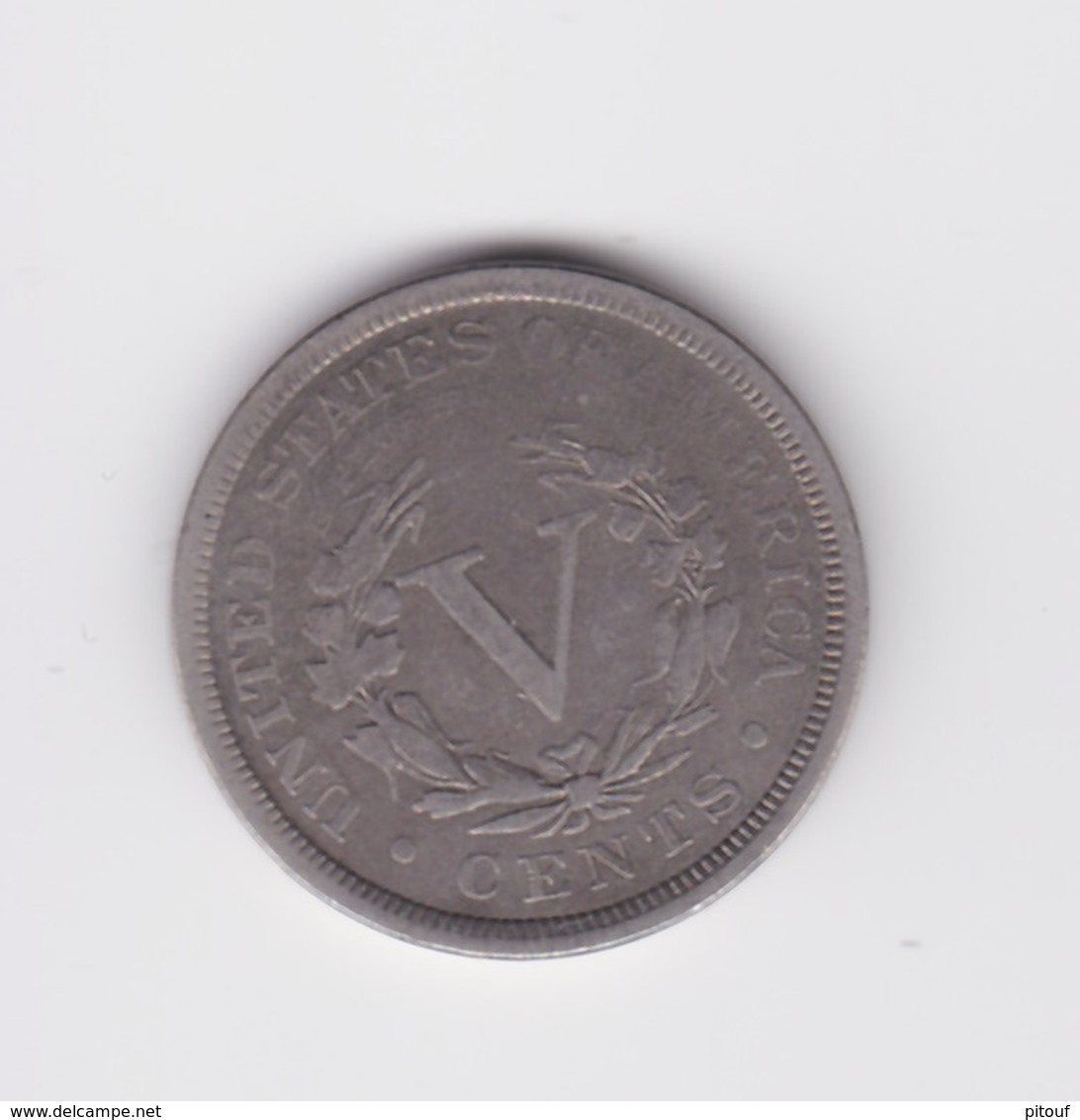 5 Cents 1899  Etats UnisTTB - 1883-1913: Liberty (Libertà)