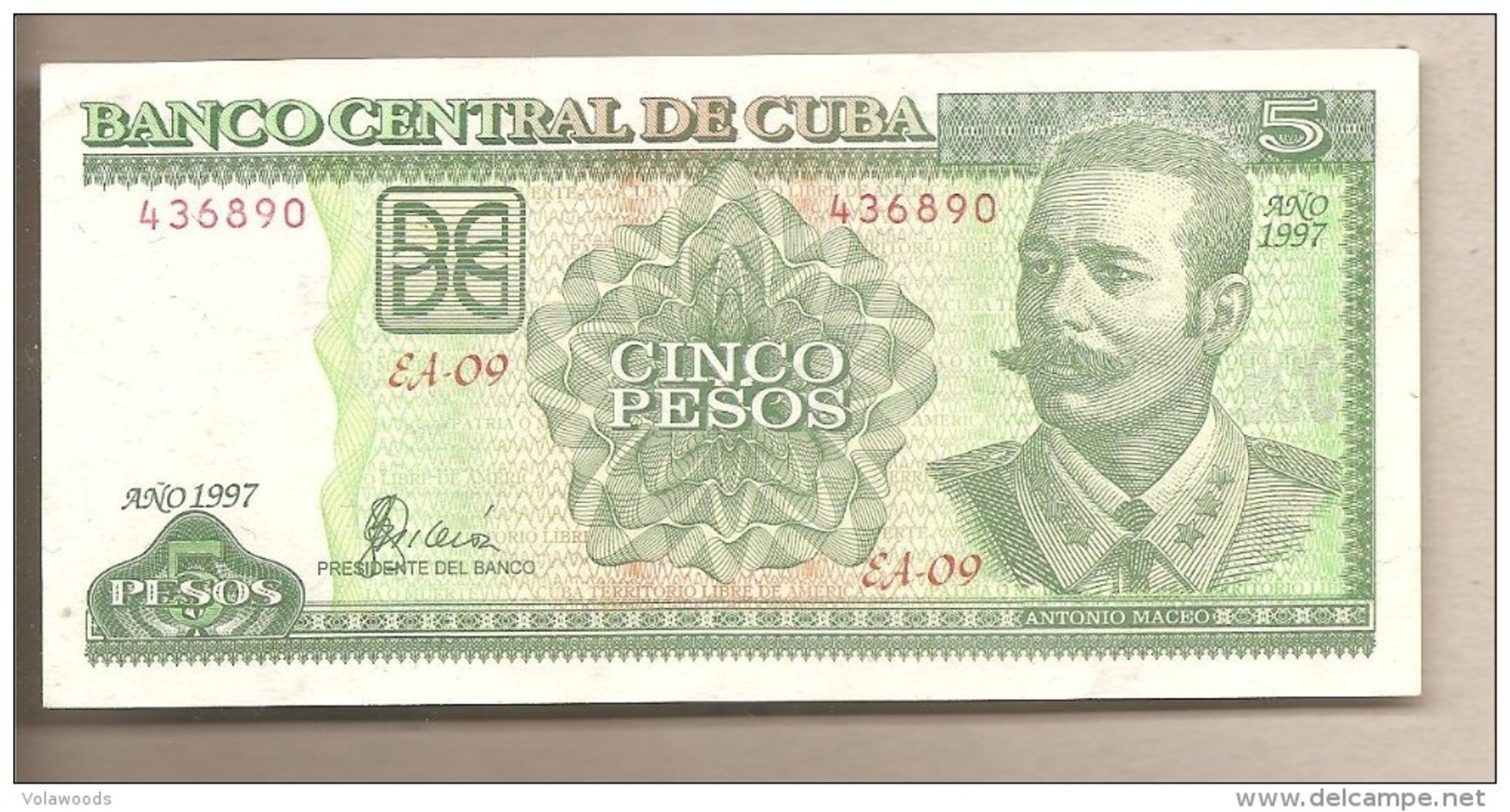 Cuba - Banconota Non Circolata Da 5 Pesos P-116a - 1997 - Cuba