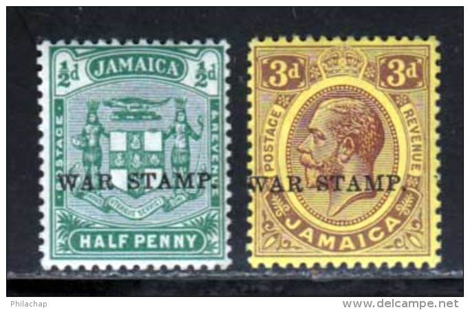 Jamaique 1916 Yvert 69 / 70 ** TB - Jamaica (...-1961)