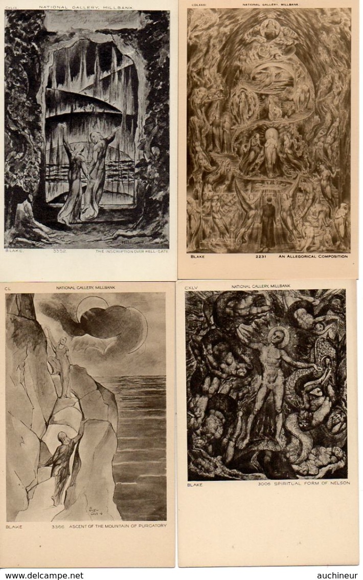 Tableau Peintre B - William Blake Poete X 18 Cartes - Peintures & Tableaux
