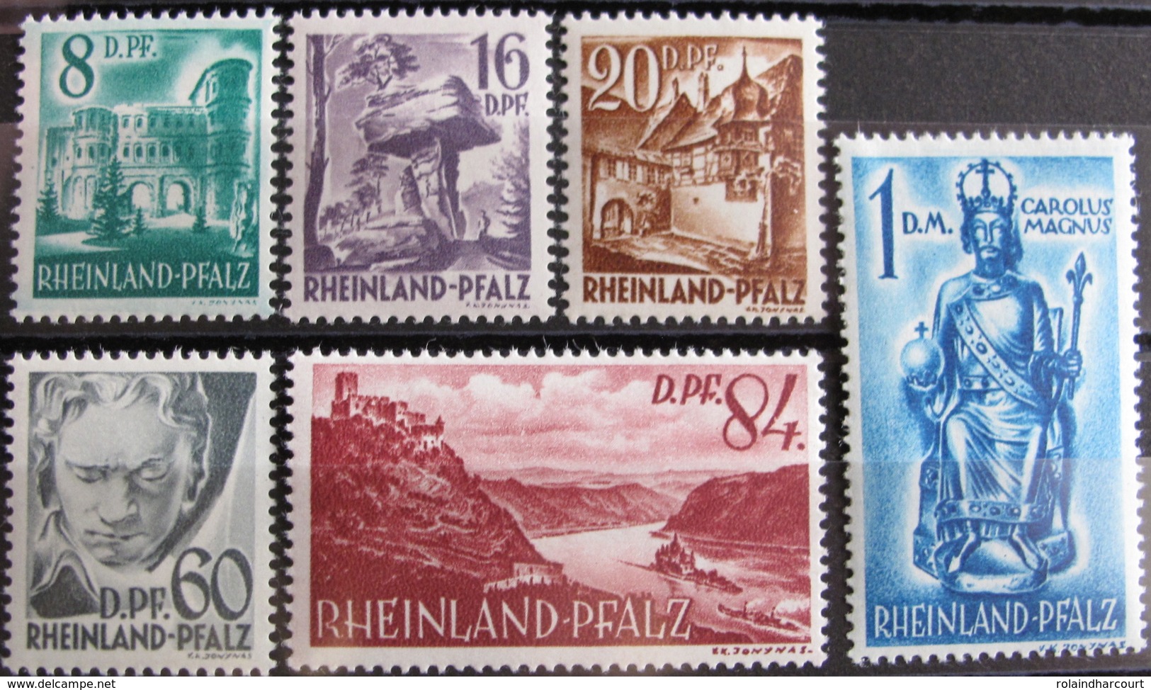 Lot FD/985 - 1948 - ALLEMAGNE / OCCUPATION FRANCAISE - ETAT RHENO-PALATIN - N°24 à 29 NEUFS*(quasi**) - Cote : 23,50 € - Autres & Non Classés