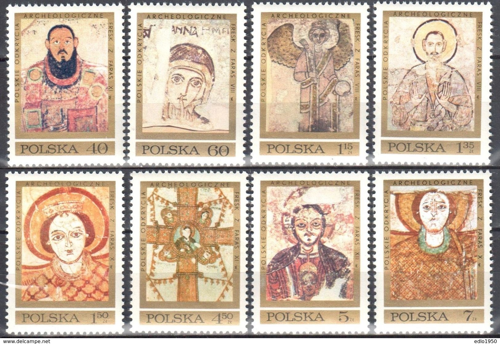 Poland 1971 Archaeological Excavations In Nubia Mi 2070-77 - MNH(**) - Postfrisch - Nuovi