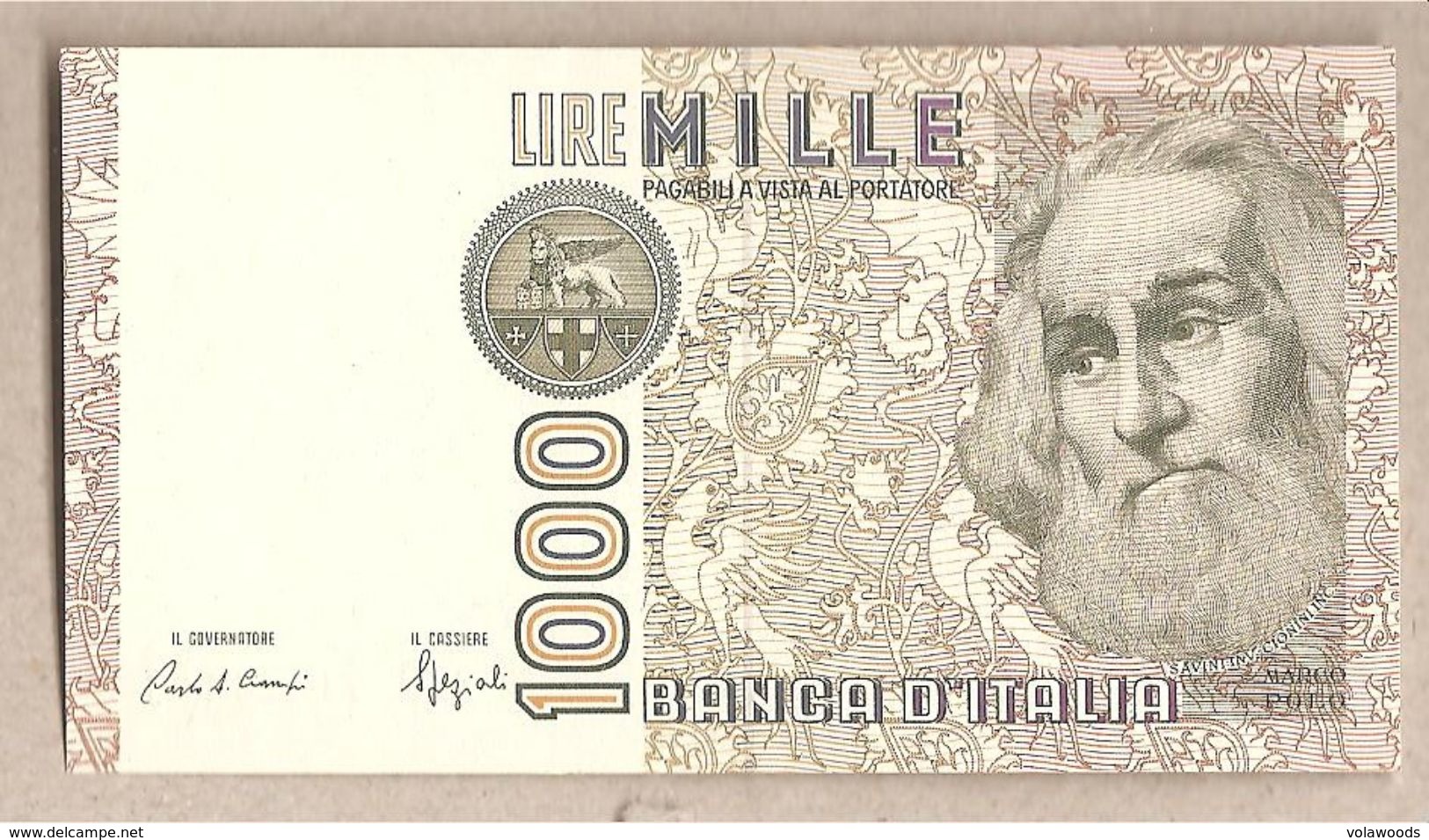 Italia - Banconota Non Circolata FdS Da 1000 Lire " Marco Polo" Lettera F P-109b - 1988 #19 - 1000 Lire