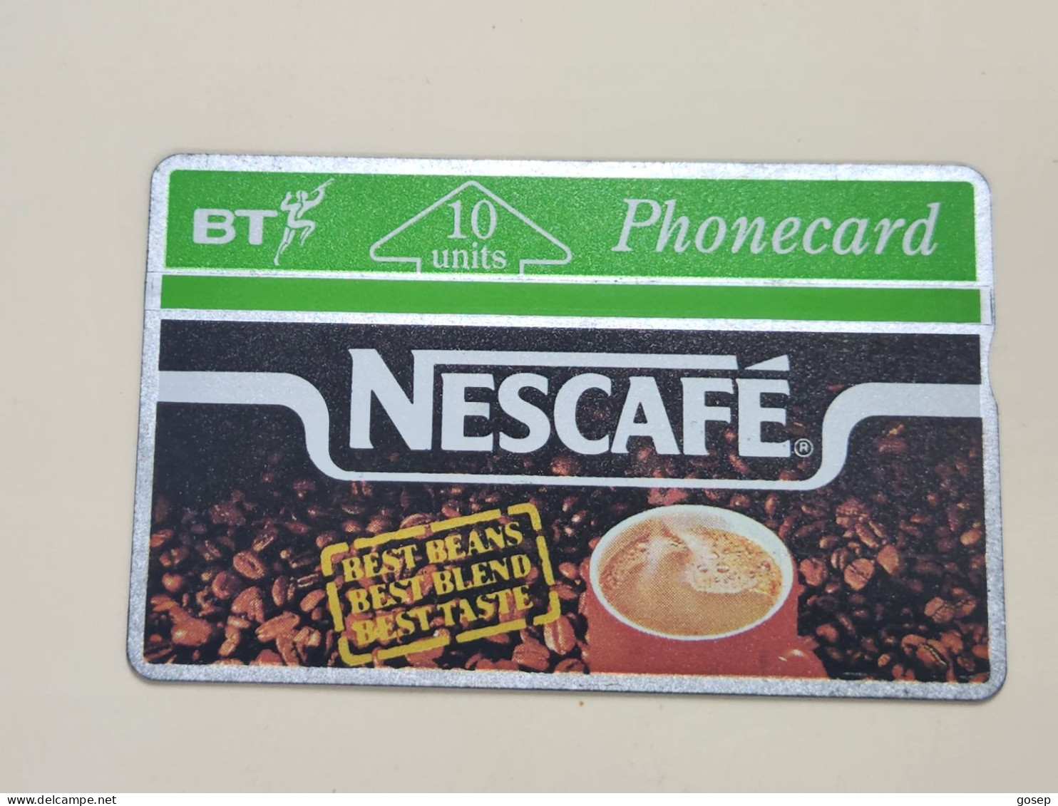 United Kingdom-(BTA016)-NESCAFE-(10units)-(38)-(124C46264)-price Cataloge12.00£-used-card+1card,prepiad Free - BT Werbezwecke