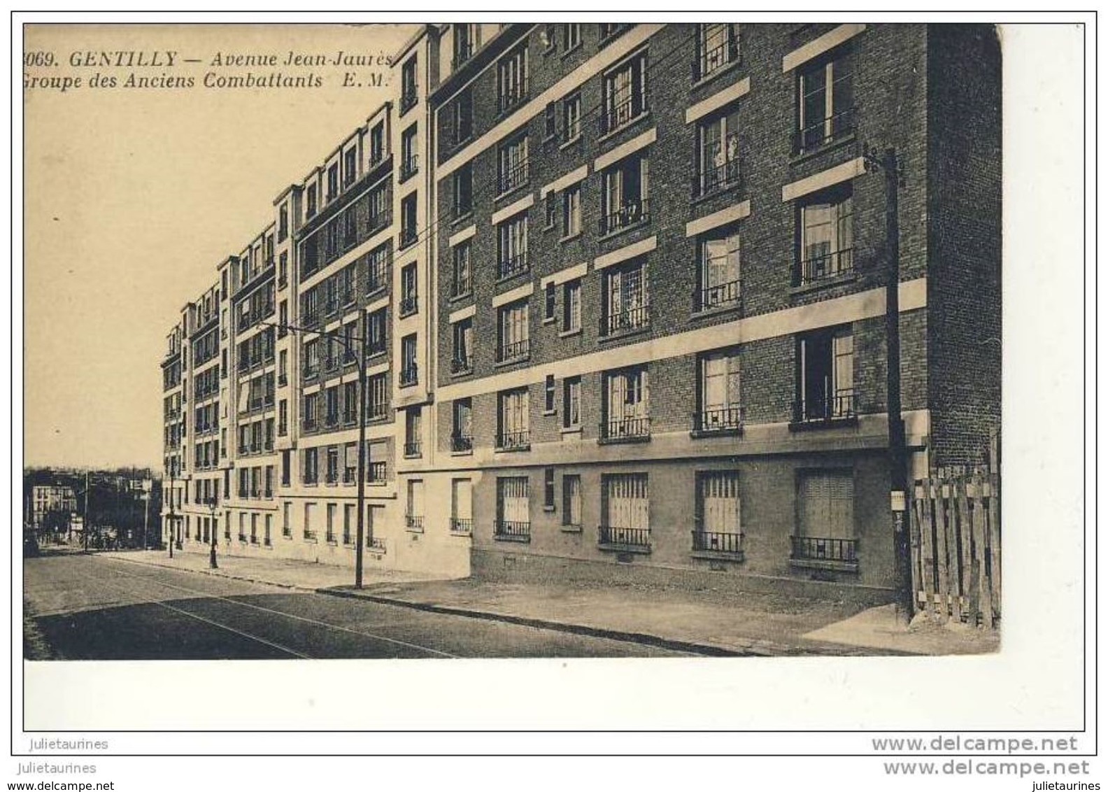 GENTILLY AVENUE JEAN JAURES GROUPE DES ANCIENS COMBATTANTS CPA BON ETAT - Gentilly