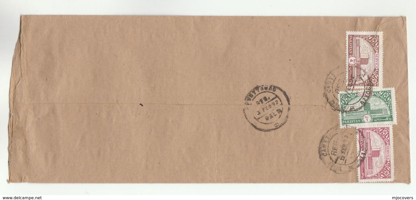 1992 Registered Wah Cantt Attock PAKISTAN COVER Stamps - Pakistan