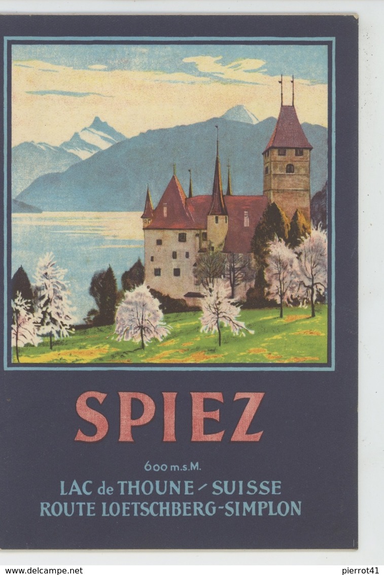 DEPLIANT TOURISTIQUE - SUISSE - SCHWEIZ - SPIEZ Et Le Lac De THOUNE - Reiseprospekte