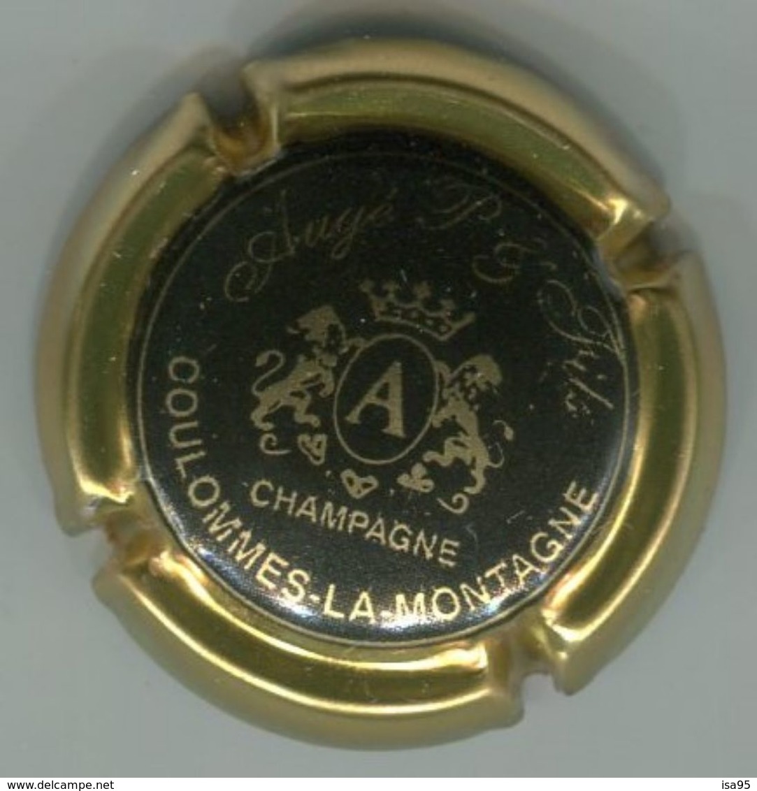 CAPSULE-CHAMPAGNE AUGE PERE & FILS N°01 Noir Contour Or - Autres & Non Classés