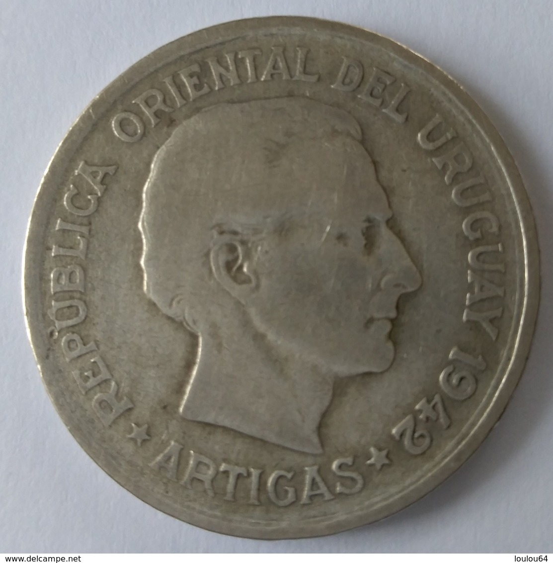 1 Peso 1942 - URUGUAY - Argent - - Uruguay