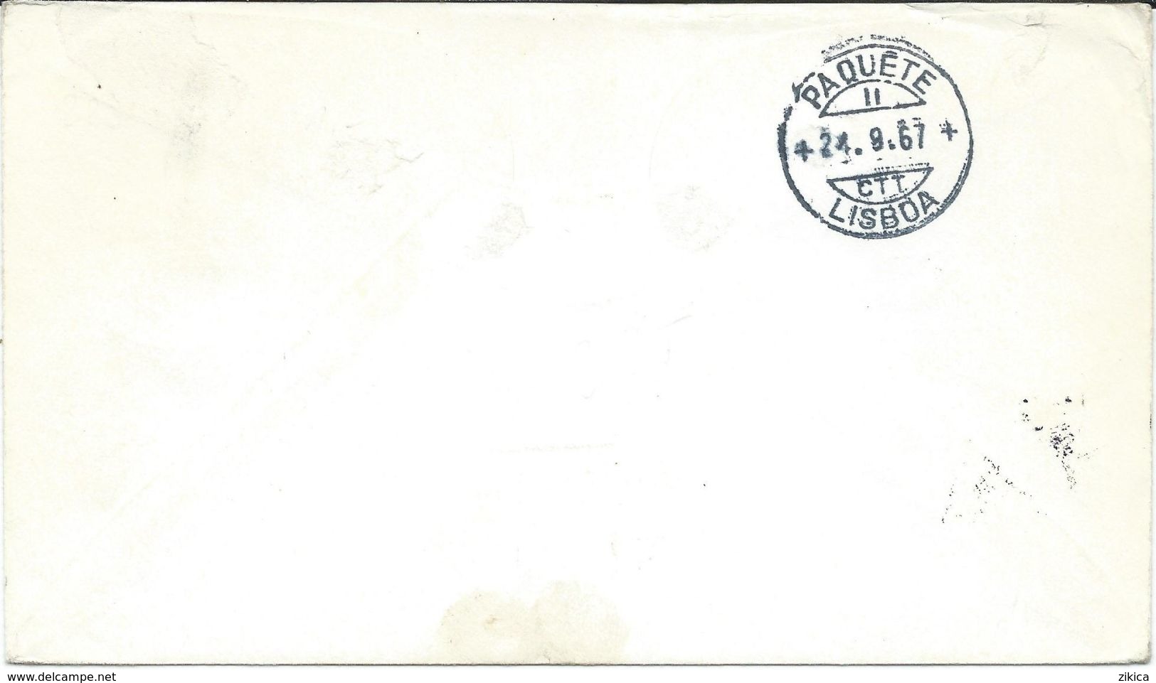 Germany Cover Via Portugal 1967 - Ships - M/S ,,EUROPA" New York,flag - Key And Anchor - Bateaux