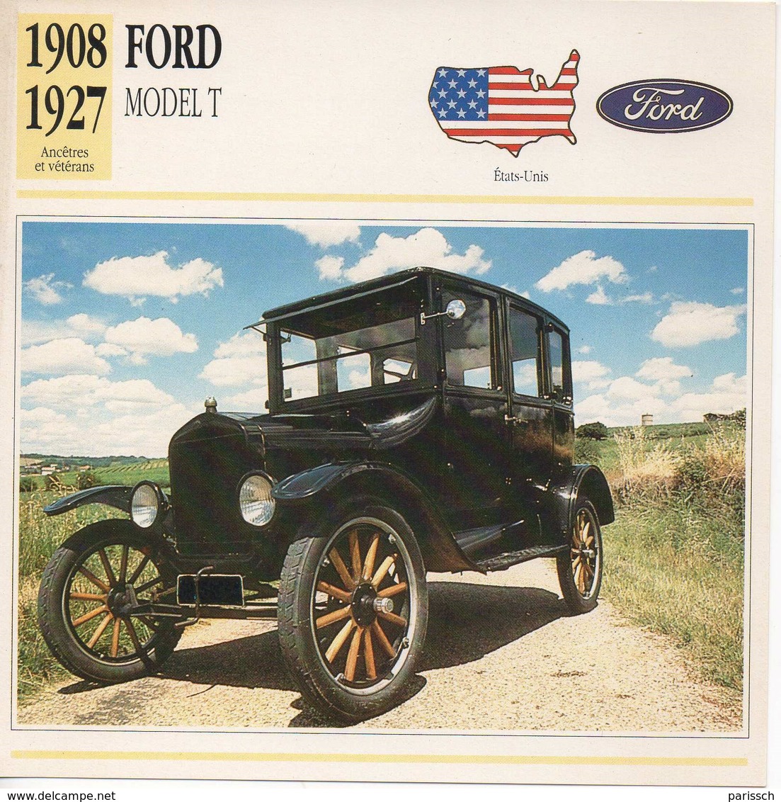 FICHE VOITURE FORD MODEL T - Cars