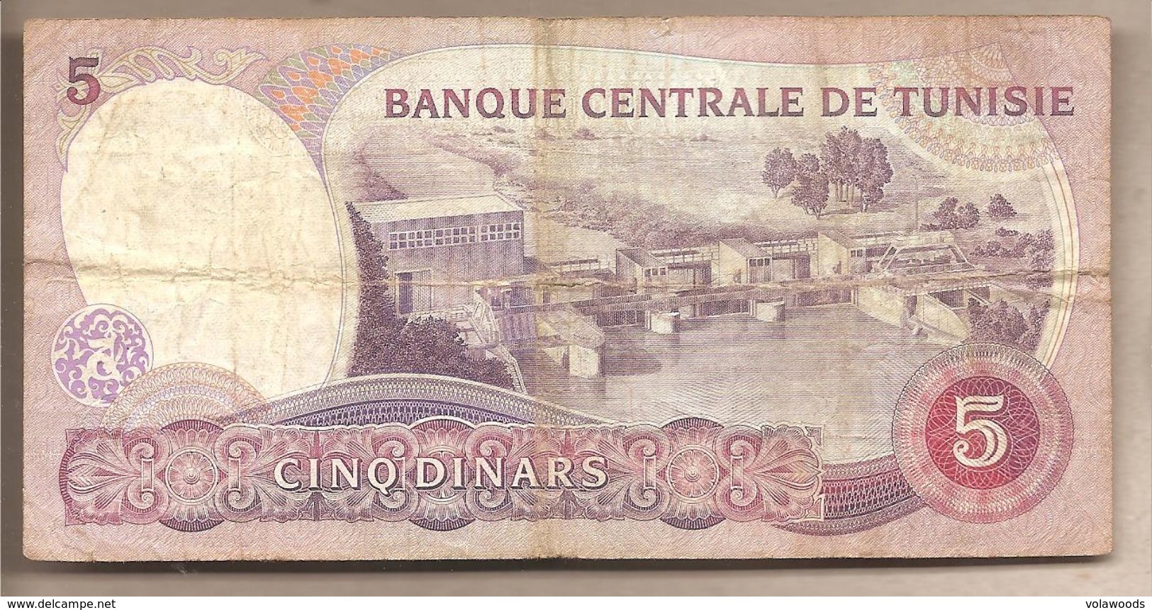 Tunisia - Banconota Circolata Da 5 Dinari P-79 - 1983 #19 - Tunisie