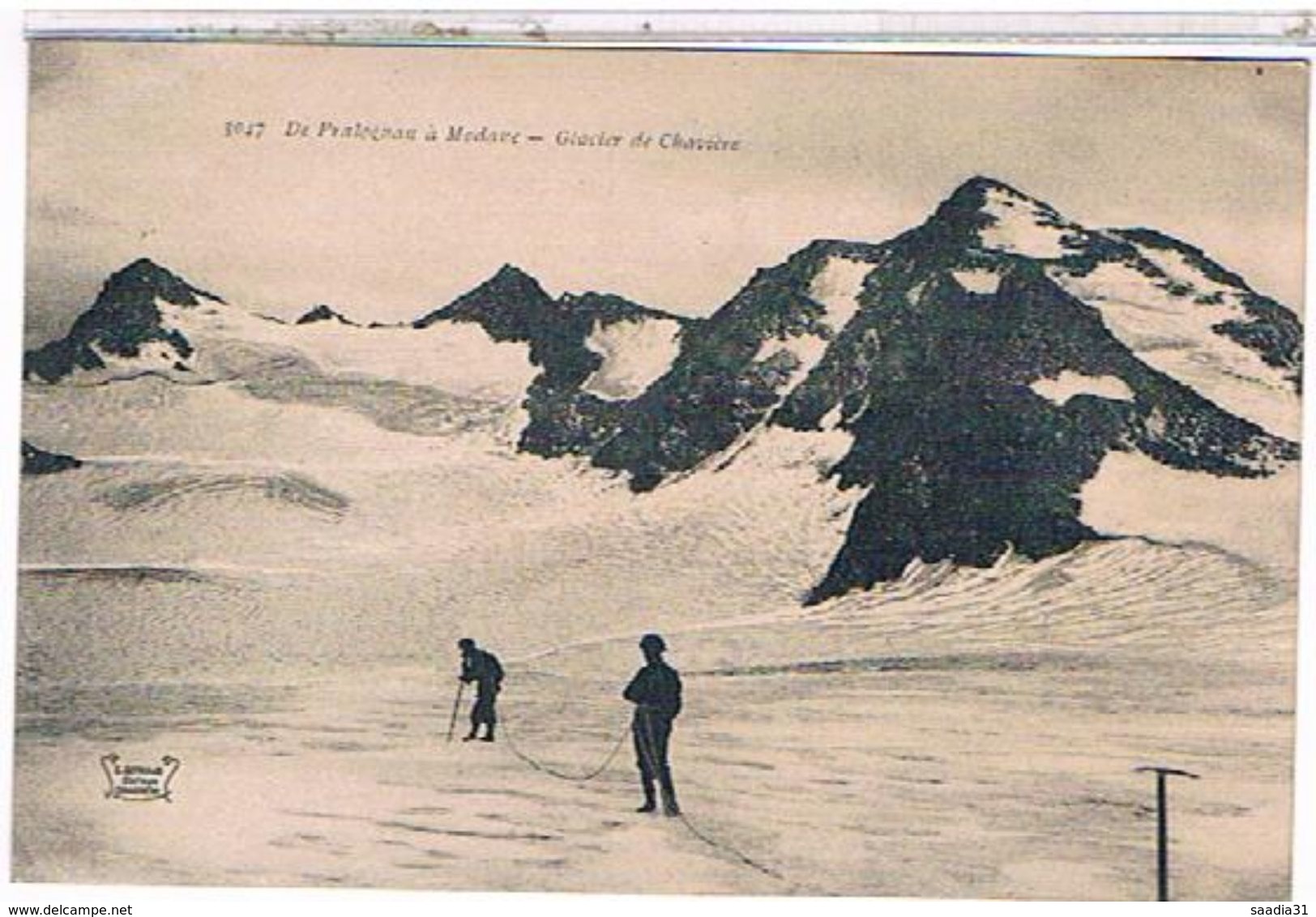 73  DE  PRALOGNAN  A  MODANE  GLACIER  DE CHAVIERE   + PERSONNAGE   TBE     1T455 - Pralognan-la-Vanoise