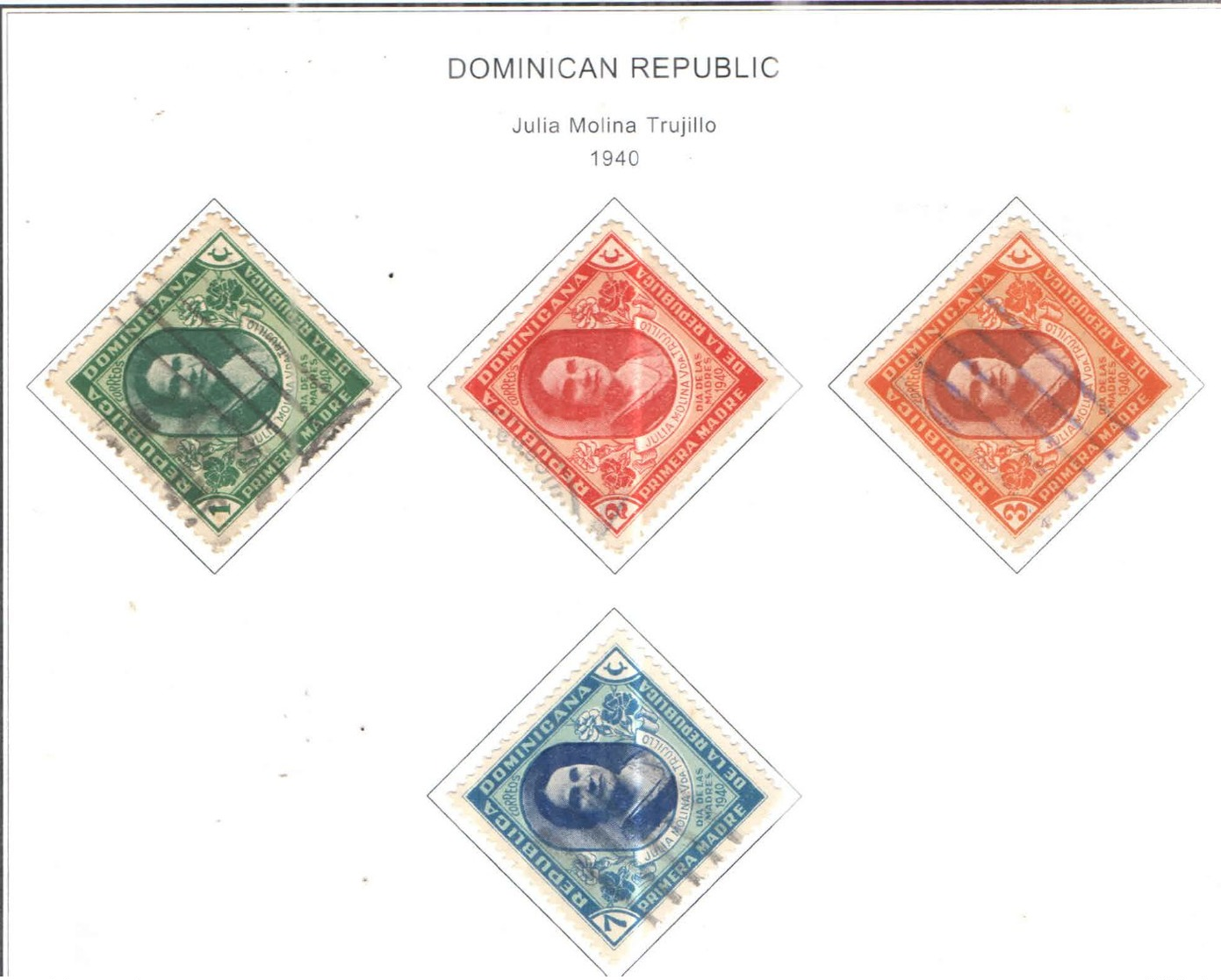 Rep.Dominicana PO 1940 Maria Trujiillo Scott.358/361+Used See Scans On Scott.Page - Dominican Republic