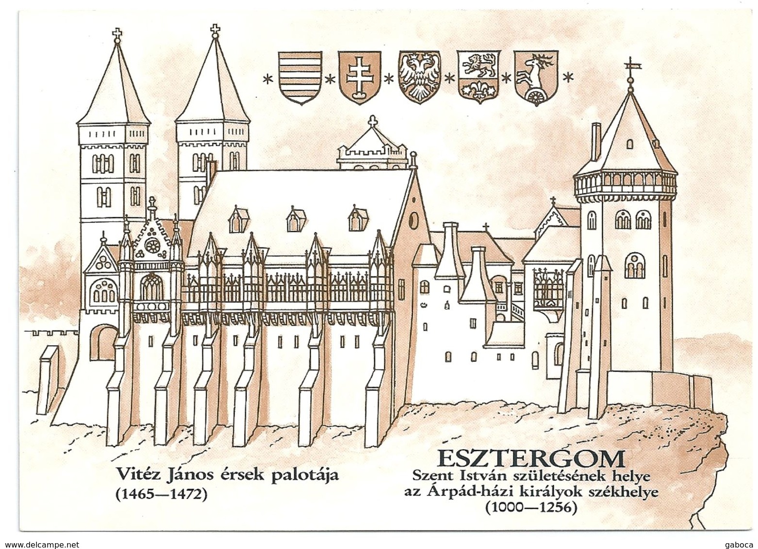 9225 Hungary FDC With SPM Postcard History Military Royalty King Coat-of-Arms - Royalties, Royals