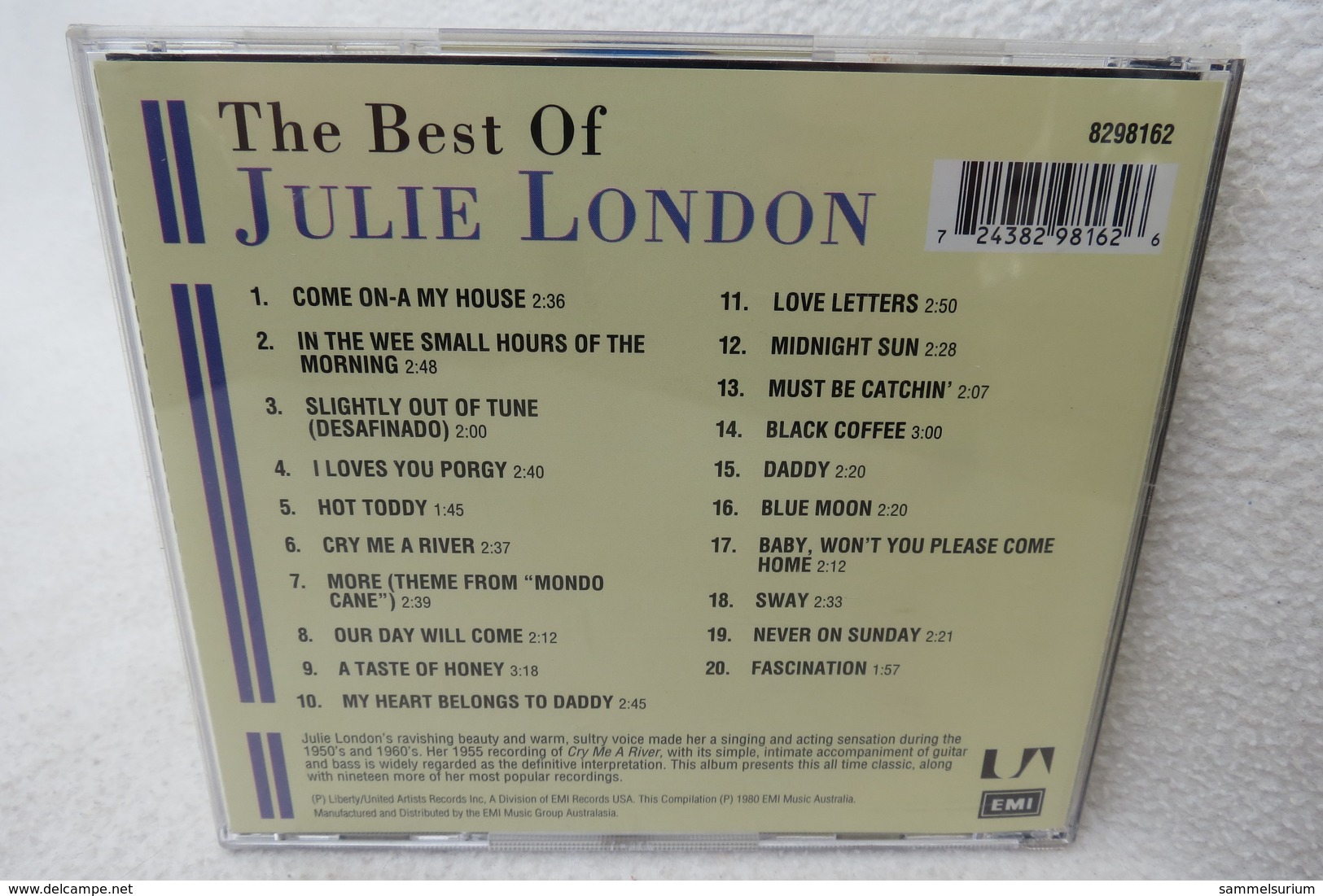 CD "Julie London" The Best Of Julie London - Jazz