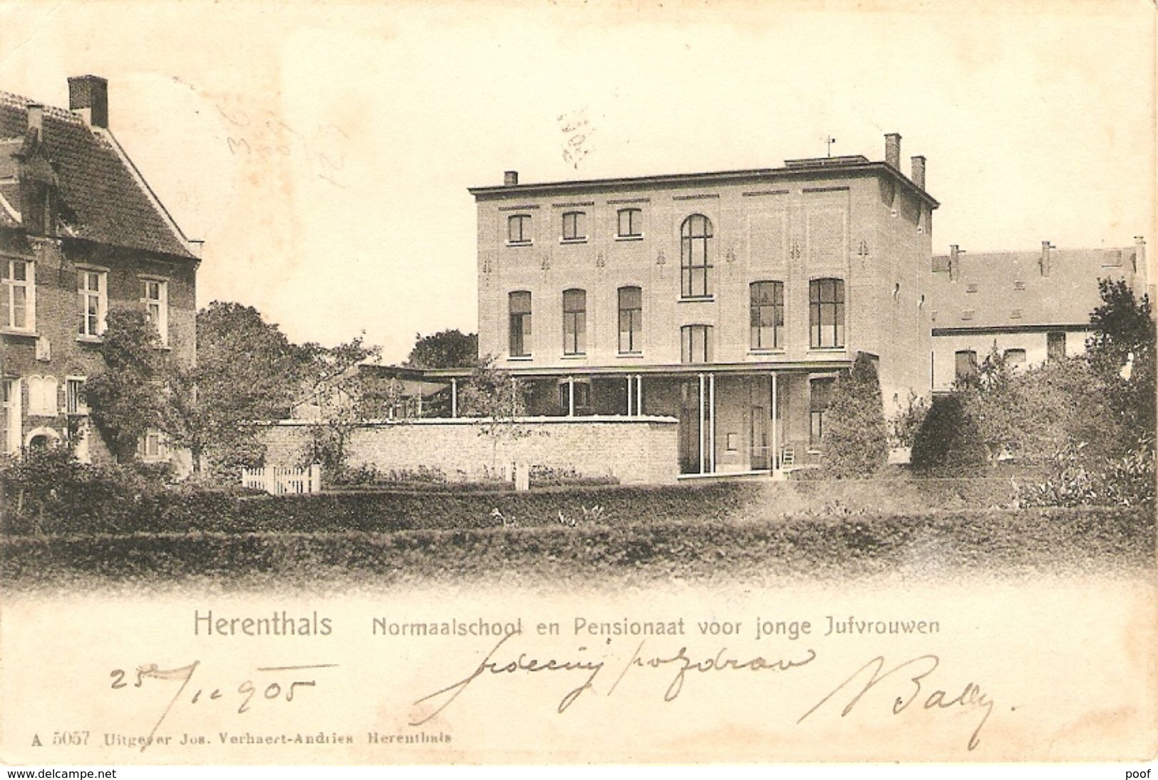 Herentals : Normaalschool En Pensionaat Voor Jonge Jufvrouwen --- 1905 - Herentals
