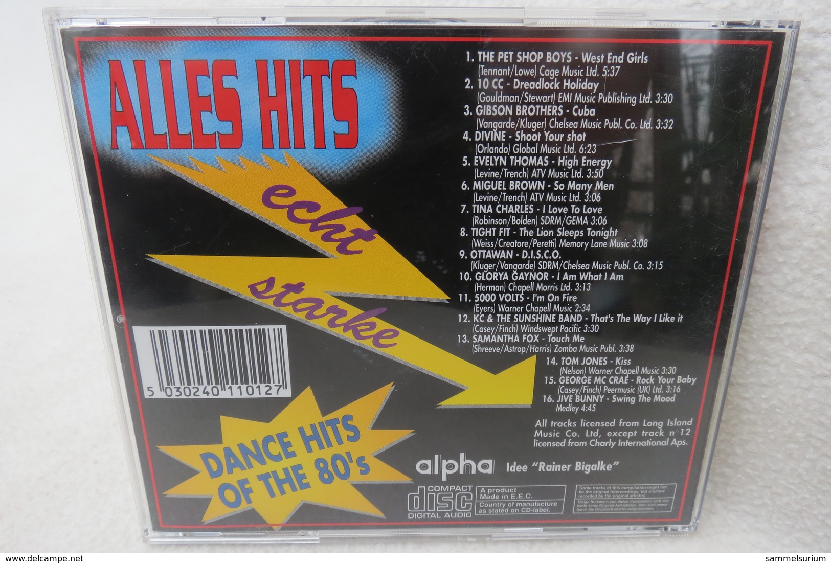 CD "Echt Starke Dance-Hits Of The 80's" Div. Interpreten - Hit-Compilations