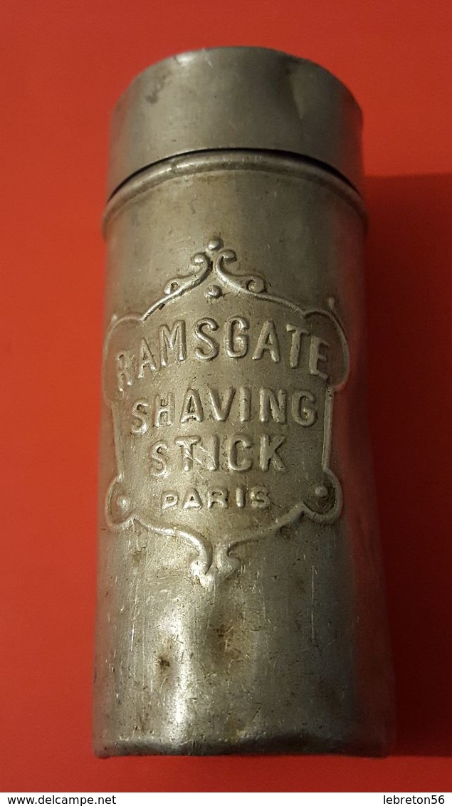 Boite Metal :" RAMSGATE SHAVING STICK PARIS" Savon à Barbe ( Très Ancienne) - Dozen