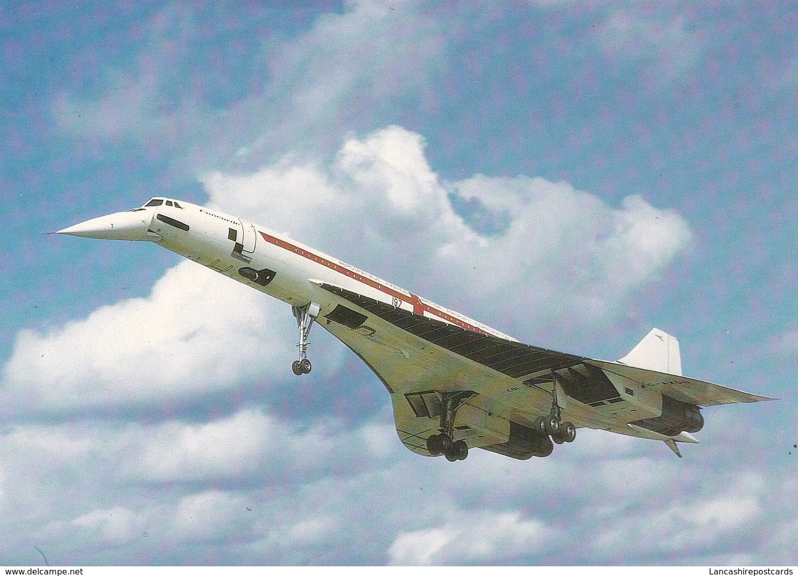 Postcard Concorde 101 G/AXDN BAC Aerospatiale By Duxford Aviation Society   My Ref  B22384 - 1946-....: Moderne