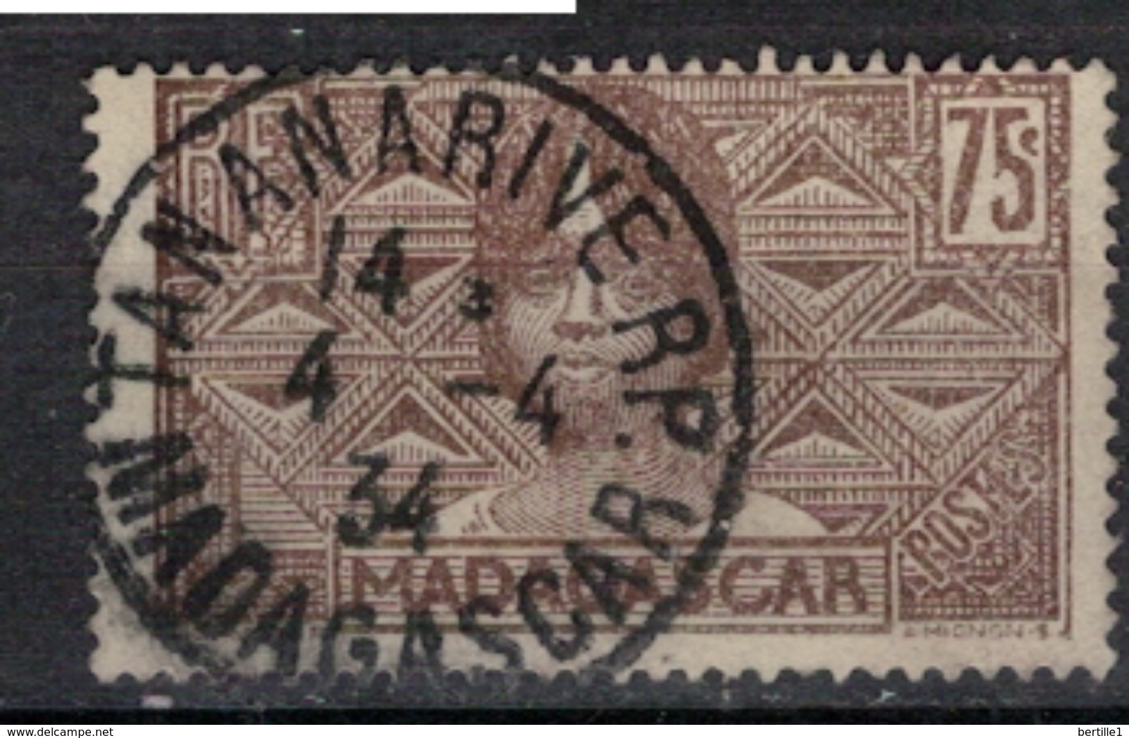 MADAGASCAR       N° YVERT  :    173      (  20 )          OBLITERE       ( S D ) - Oblitérés