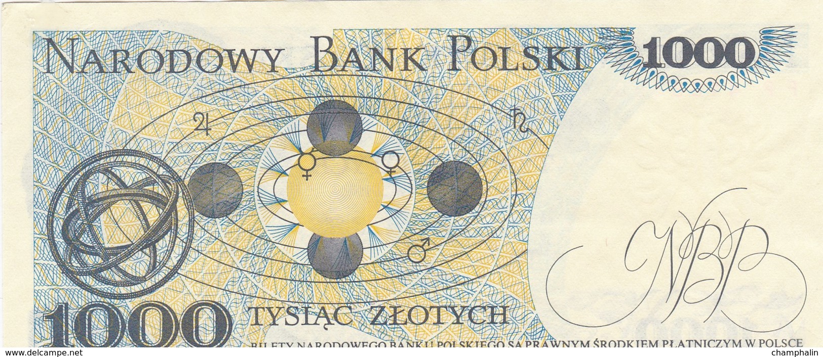 Pologne - Billet De 1000 Zlotych - 1er Juin 1982 - Mikolaj Kopernik - Poland