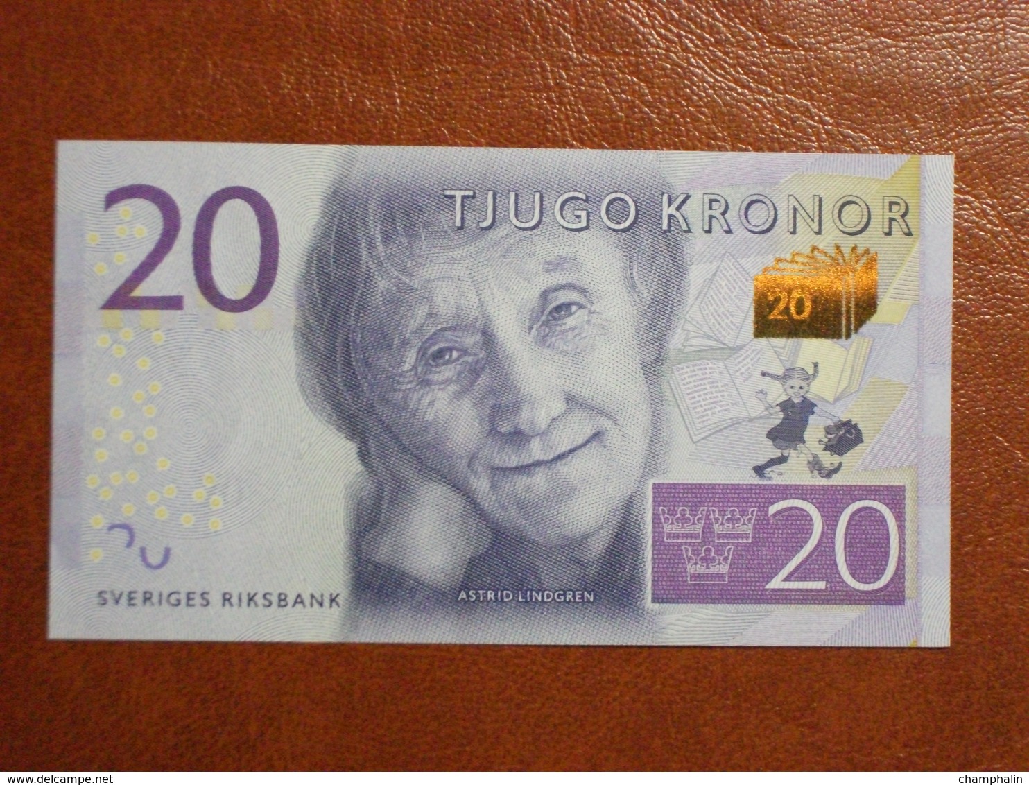 Suède - Billet De 20 Kronor - Astrid Lindgren - Neuf - Non Daté (2015) - Suède