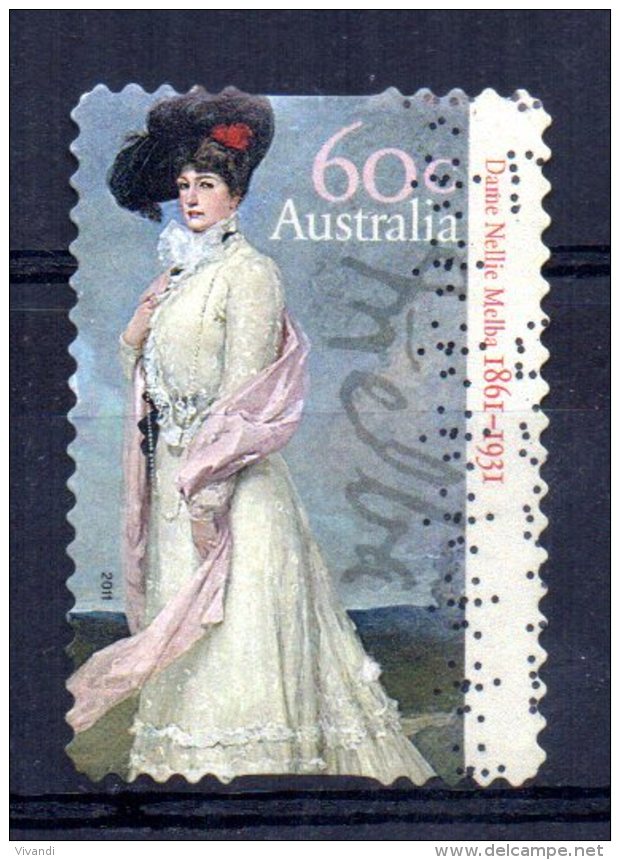 Australia - 2011 - 150th Birth Anniversary Dame Nellie Melba (Self Adhesive) - Used - Used Stamps