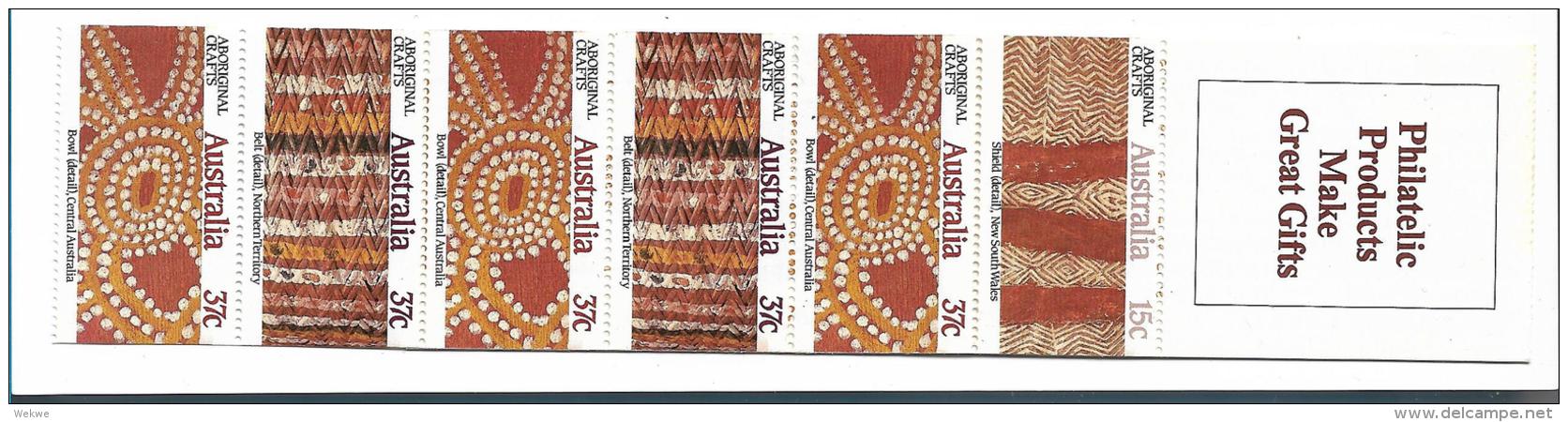 Australien  Markenheft, Aboriginal Crafts, Frankaturwert $ 2,00 ** - Booklets