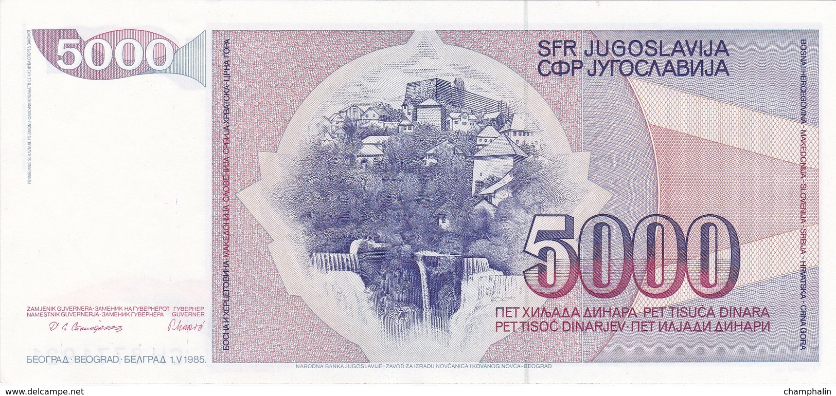 Yougoslavie - Billet De 5000 Dinara - Josip Broz Tito - 1er Mai 1985 - Neuf - Jugoslawien