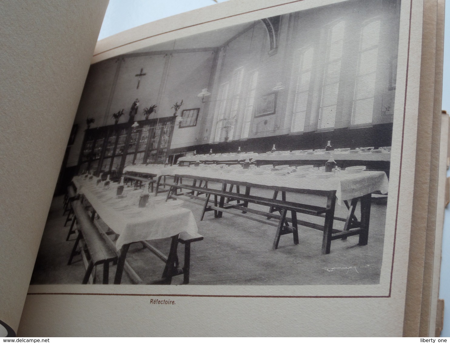 Oude CARNET Vieux ( Collège SAINT ANTOINE de PADOUE ) Anno 19?? ( zie/voir Photo voor/pour détail ) Kaft stuk !