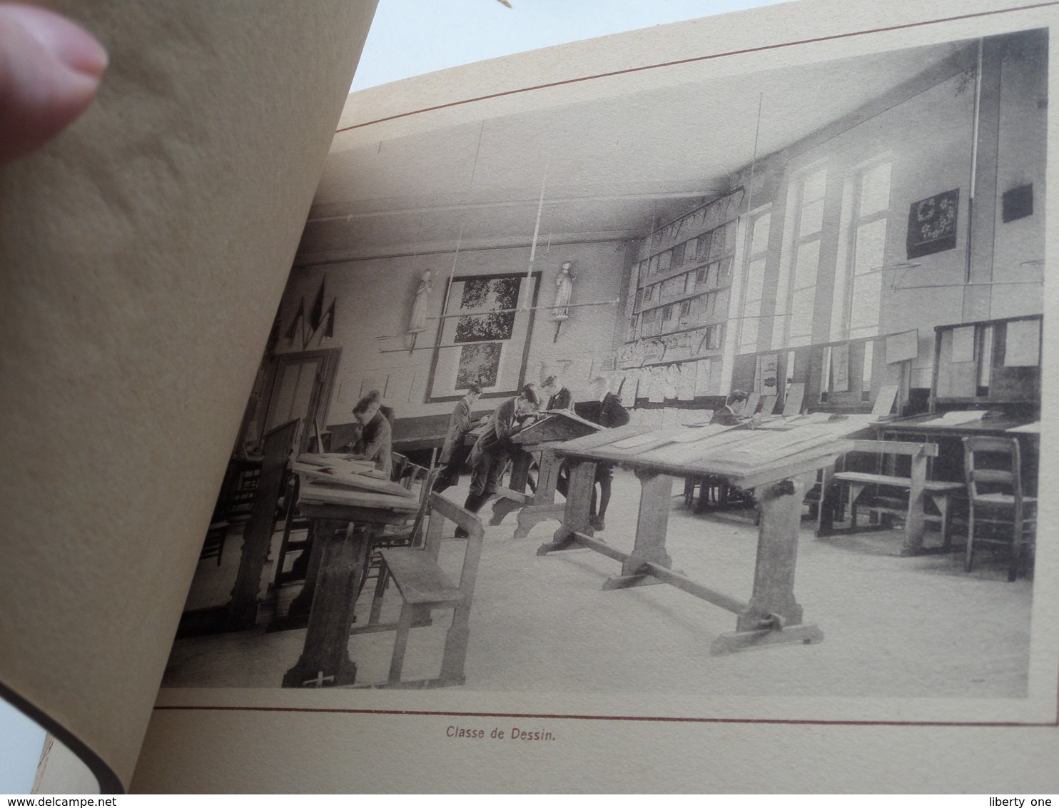 Oude CARNET Vieux ( Collège SAINT ANTOINE de PADOUE ) Anno 19?? ( zie/voir Photo voor/pour détail ) Kaft stuk !