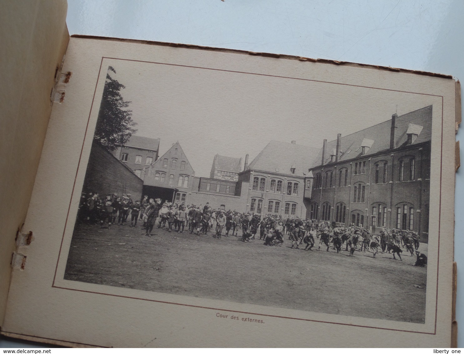 Oude CARNET Vieux ( Collège SAINT ANTOINE de PADOUE ) Anno 19?? ( zie/voir Photo voor/pour détail ) Kaft stuk !