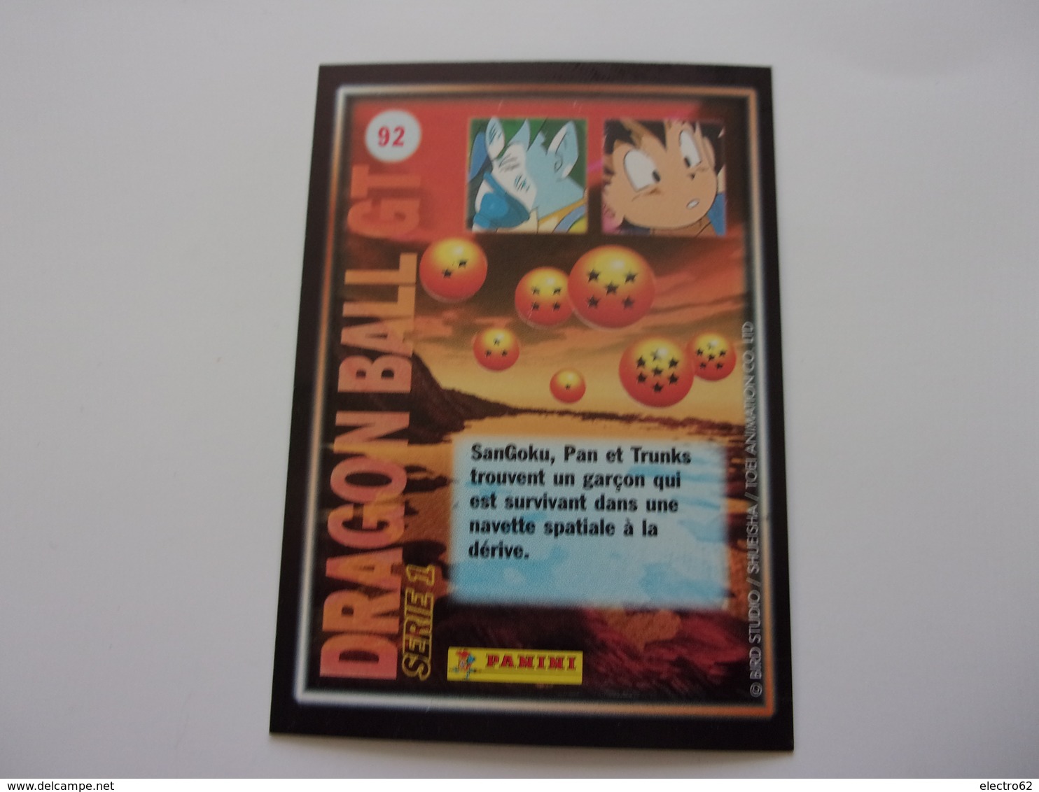 PANINI Trading Cards Dragonball GT N°92 SanGoku Pan Trunsk Goku - Dragonball Z