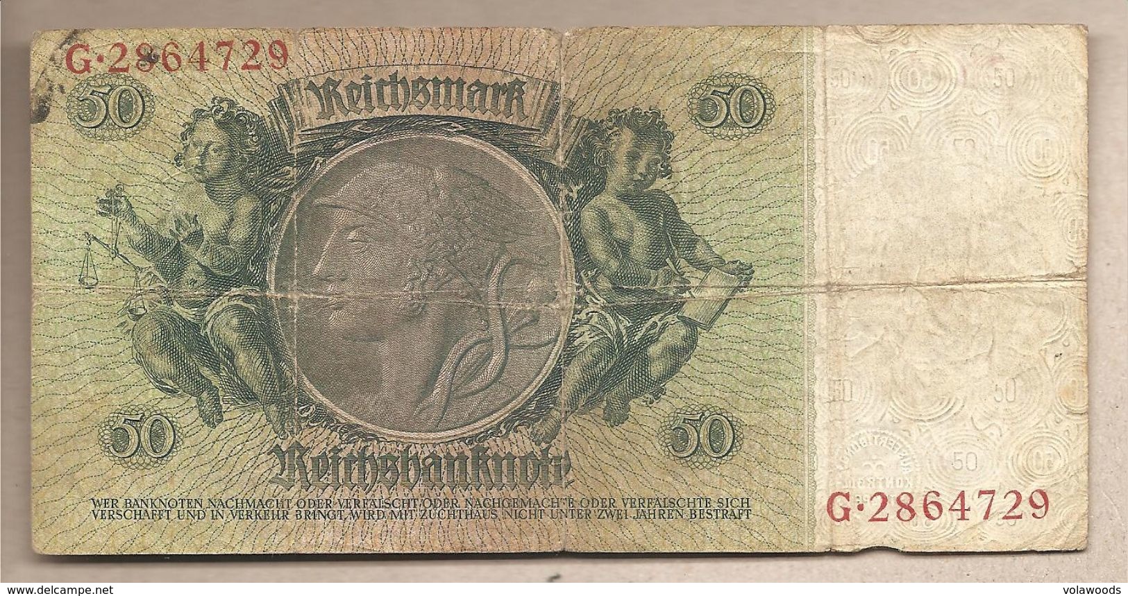 Germania - Banconota Circolata Da 50 Marchi P-182a/1 - 1933 #17 - 50 Mark